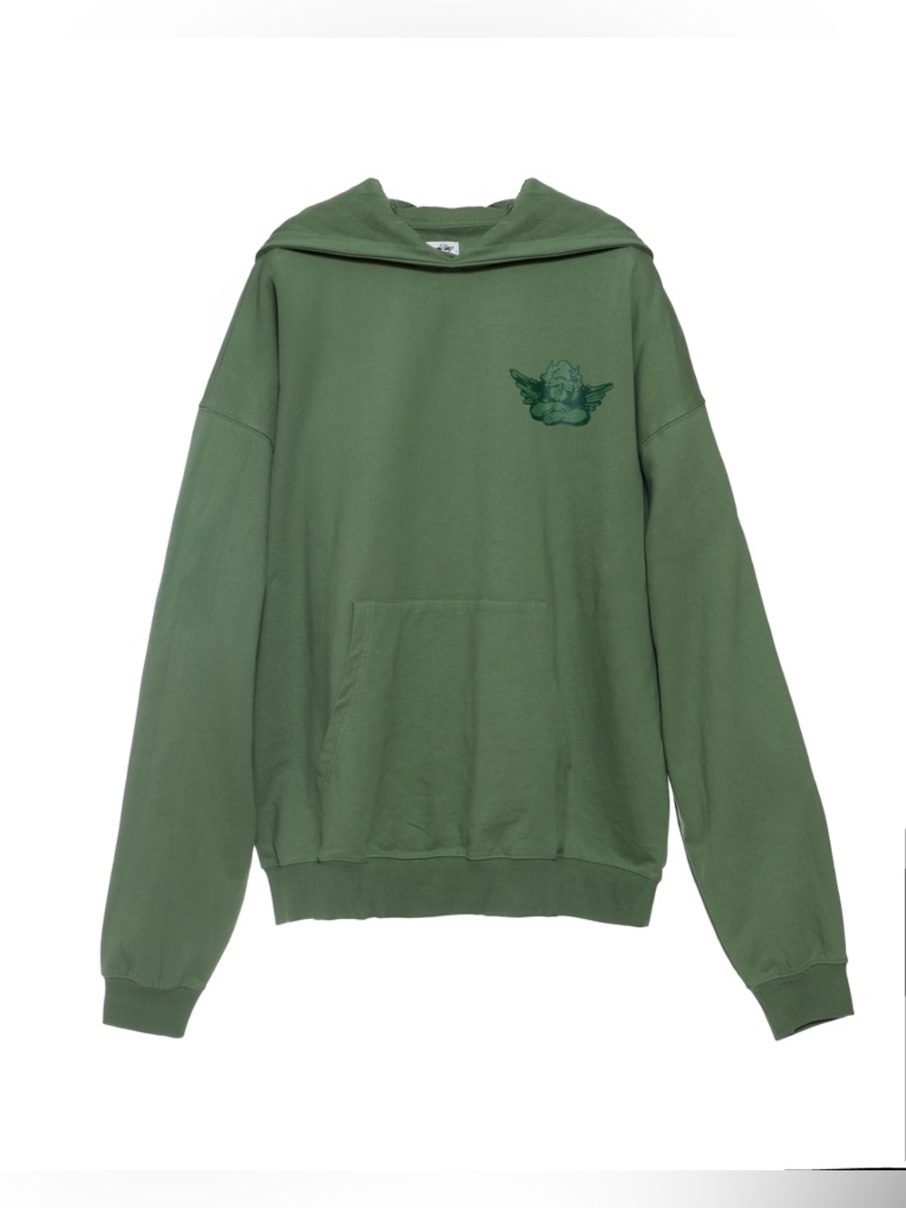 Boys Lie Waffle Knit Charmer Hoodie in green